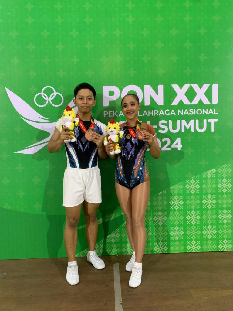 Atlet senam binaan KONI Bantul berhasil mendapatkan medali pada PON 2024 Aceh.
